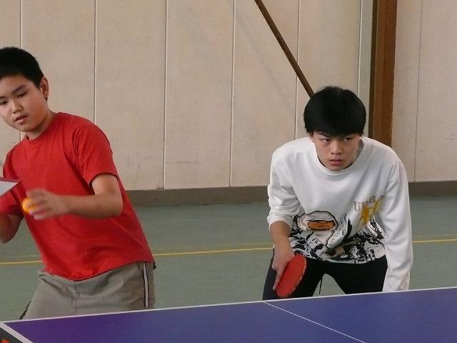 P1080054.JPG - MAF men's doubles table-tennis, serving